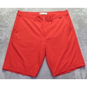 Travis Mathew Red Chino Golf Shorts Men's Size 36 10"‎ Inseam